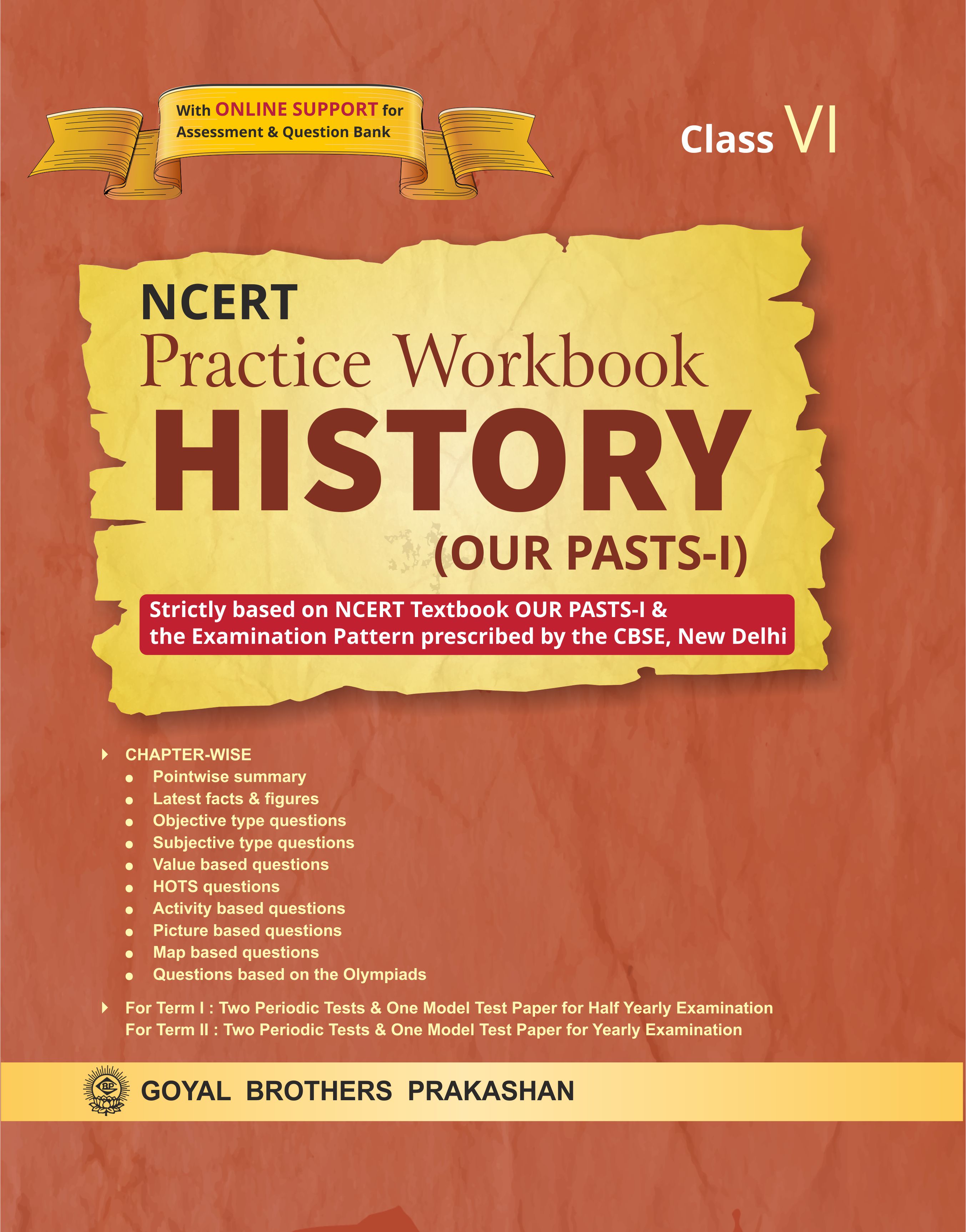 Ncert Practice Workbook History For Class 6 Cbse Board Edition Enhance Learning With Ncert